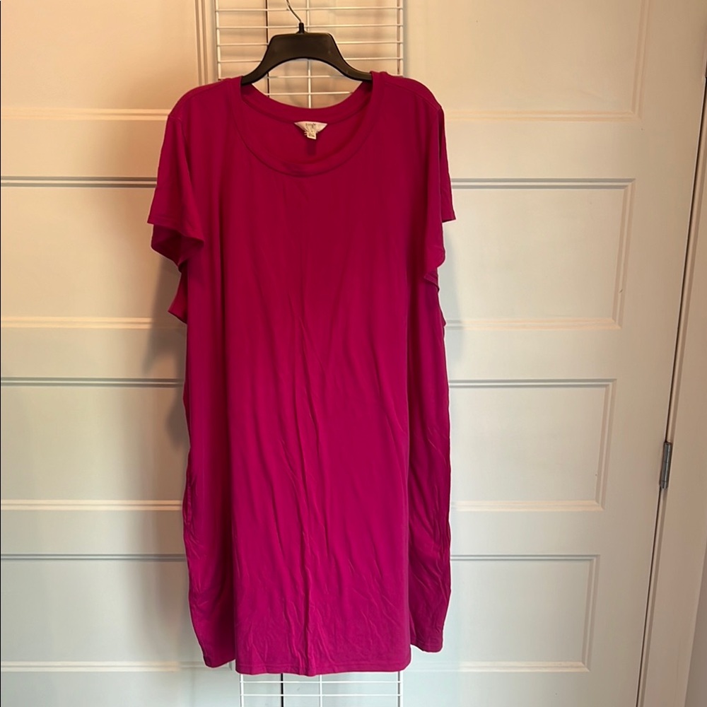 Terra & Sky Women's Dress in Vibrant Pink
